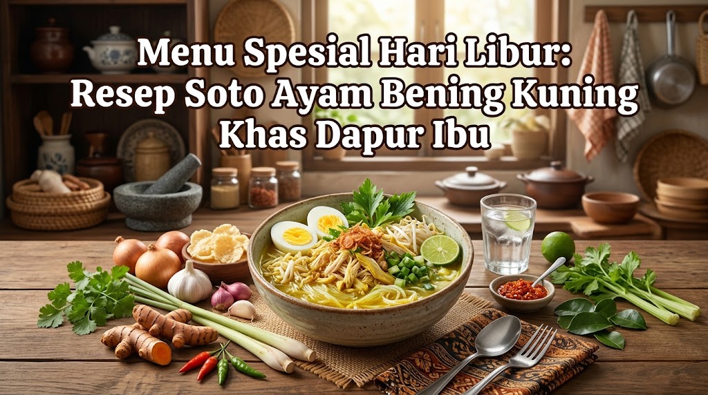 Menu Spesial Hari Libur: Resep Soto Ayam Bening Kuning Khas Dapur Ibu